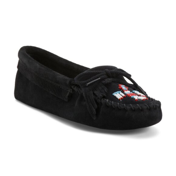 MINNETONKA Suede Thunderbird Softsole Moccasins - Picture 1 of 3